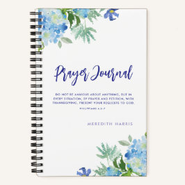Journal de prière Aquarelle moderne Carnet floral