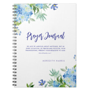 Journal de prière Aquarelle moderne Carnet floral