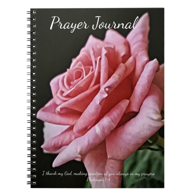 Journal de prière des fleurs roses (Devant)