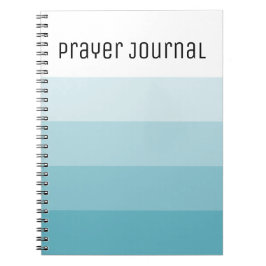 Journal de prière des rayures turquoise