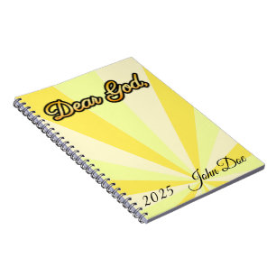 Journal de prière d'or personnalisé