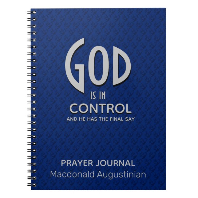 Journal de prière masculin DIEU EST EN Carnet DE C (Devant)