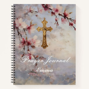 Journal de prière personnalisée Fleurs de cerisier