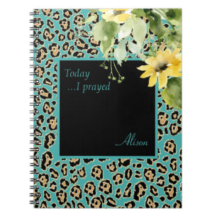 Journal de prière personnalisée Leopard et Tournes