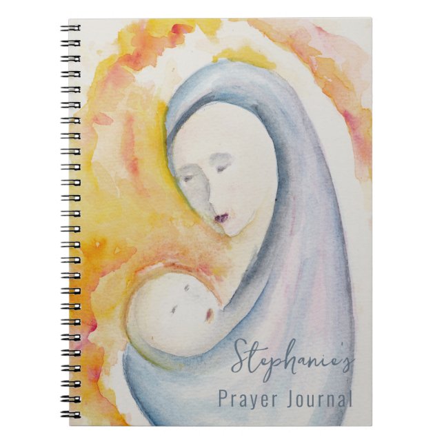 Journal de prière personnalisée Madonna et l'art d (Devant)