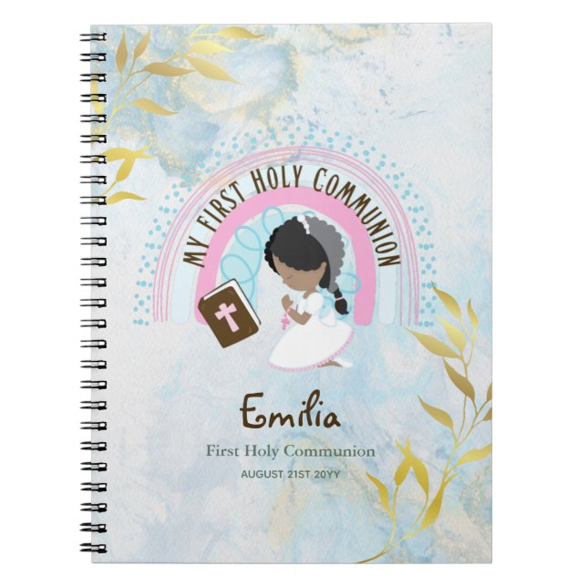 Journal de prière pour filles personnalisées ou ét (Devant)