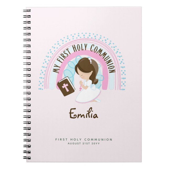 Journal de prière pour filles personnalisées ou ét (Devant)