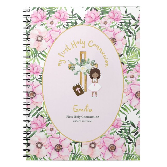 Journal de prière pour filles personnalisées ou ét (Devant)