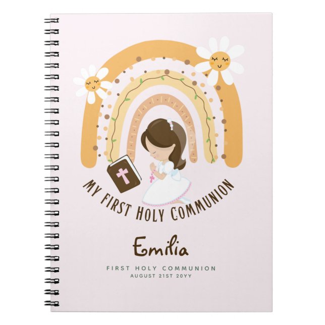 Journal de prière pour filles personnalisées ou ét (Devant)