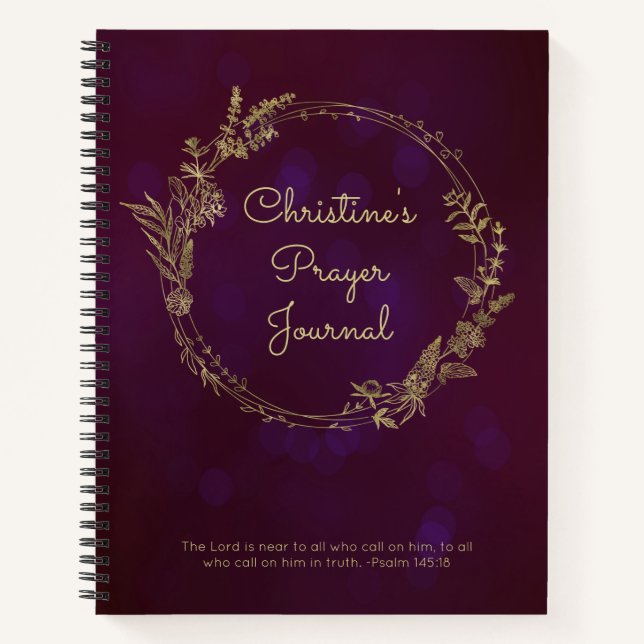 Journal de prières personnalisé (Devant)