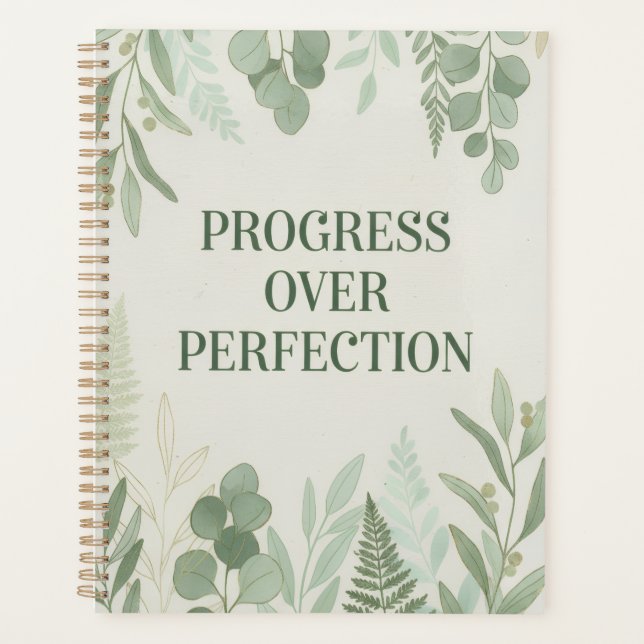 Journal de progrès plutôt que de perfection (Devant)