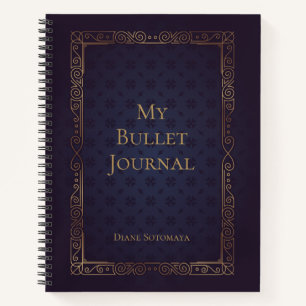 Journal de puces élégant personnalisé