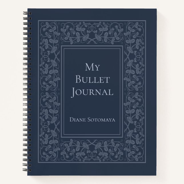 Journal de puces élégant personnalisé (Devant)