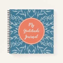 Journal de rationnement personnalisé corail et ble