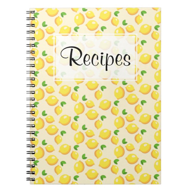 Journal de recette de citron (Devant)
