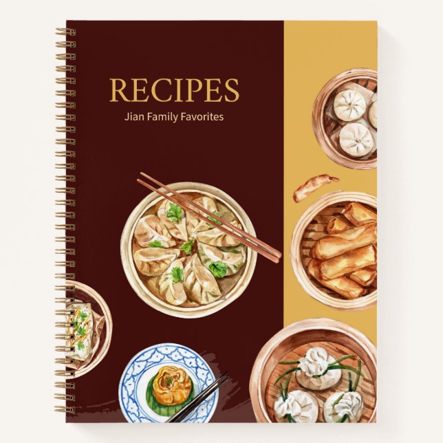 Journal de recettes de thème de cuisine chinoise p (Devant)