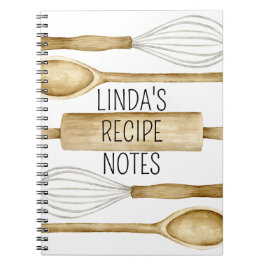 Journal de recettes personnalisé ou cahier de cuis