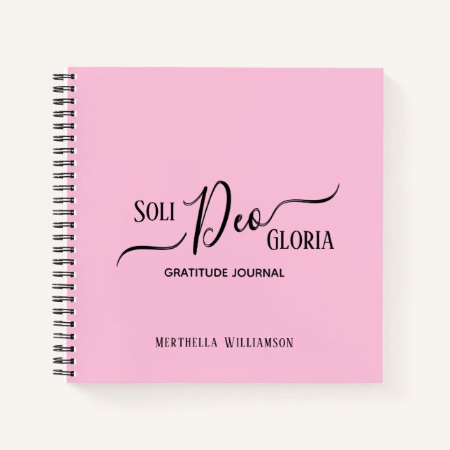 Journal de reconnaissance personnalisé rose (Devant)