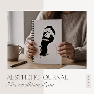 Journal de réflexion silhouette minimaliste 2026