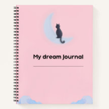Journal de rêve mignon Kawaii Pastel Rose Nuages N