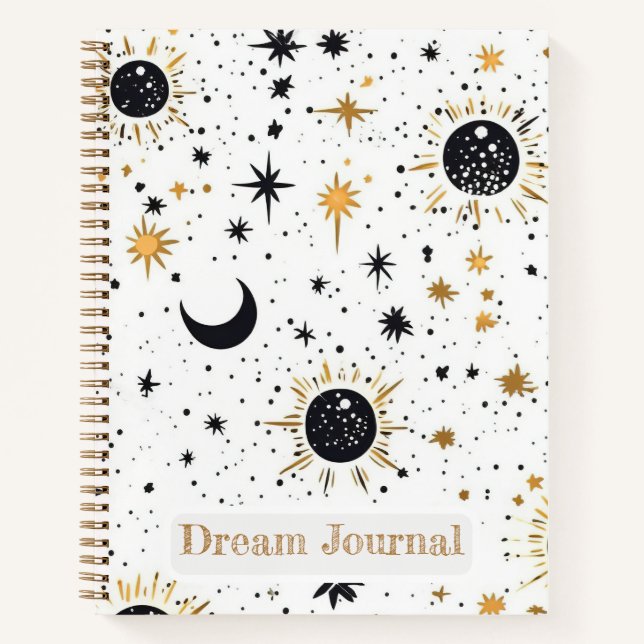 Journal de rêve Soleil Lune Étoiles Céleste (Devant)