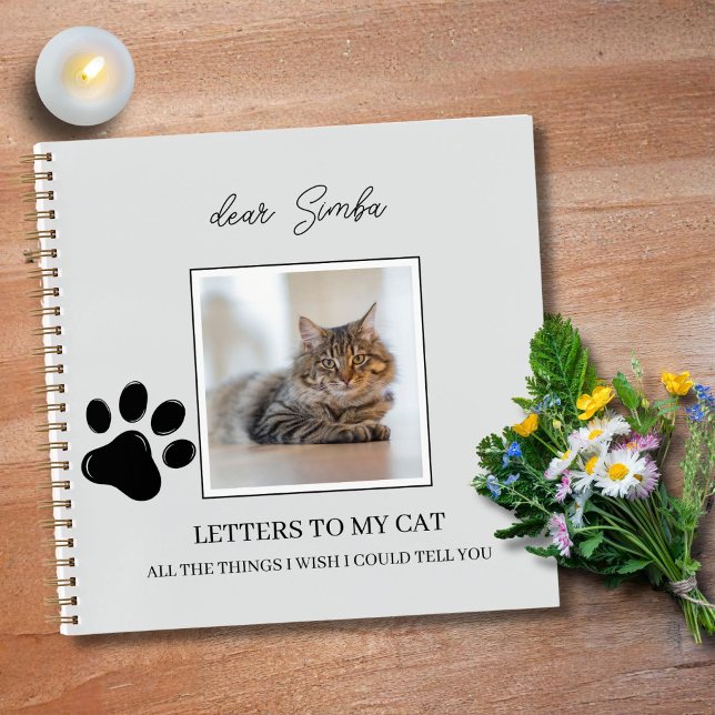 Journal de souvenir mémorial pour chat perte d'ani (Cat Remembrance Grief Journal)