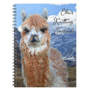 Journal de tricot personnalisé des montagnes de la