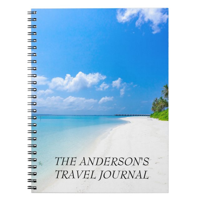 Journal de vacances de voyage personnalisé (Devant)