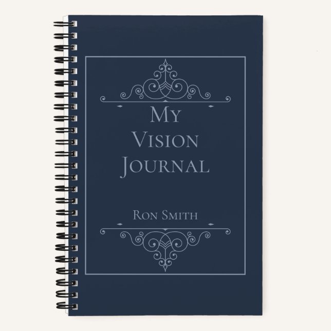 Journal de vision élégant personnalisé (Recto)