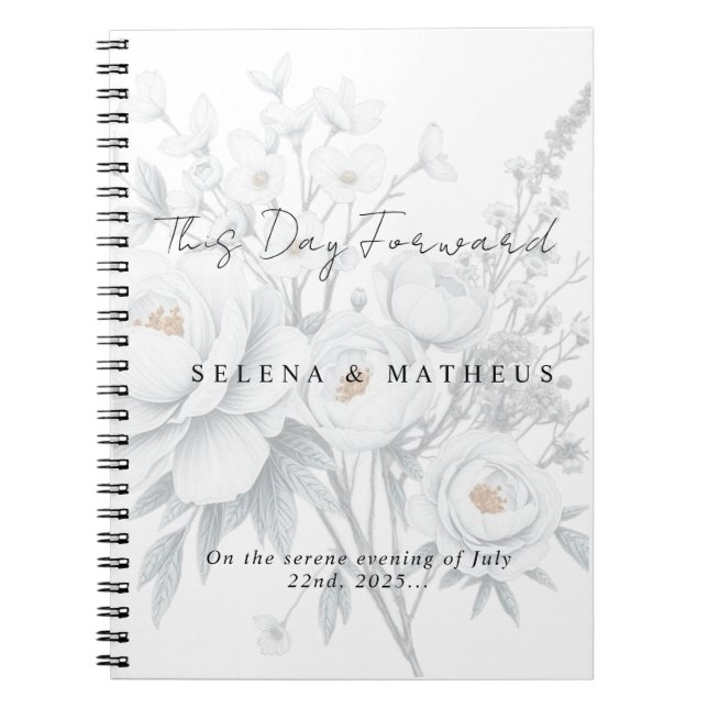 Journal de Vœux de Mariage Personnalisé – À partir (Devant)