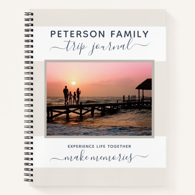 Journal de voyage de vacances Histoires de famille (Devant)