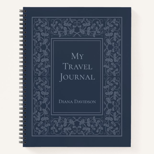 Journal de voyage personnalisé et élégant (Devant)