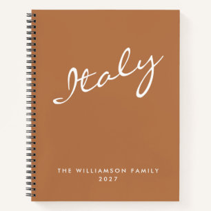 Journal de voyage personnalisé minimaliste terraco