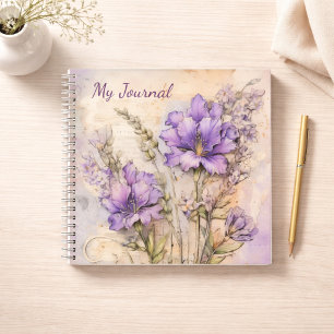 Journal d'écriture esthétique à fleurs sauvages vi