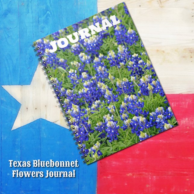 Journal des fleurs du Texas Bluebonnets (Texas Bluebonnet flowers journal notebook.)