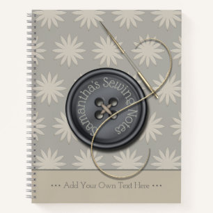 Journal des notes de couture du bouton It