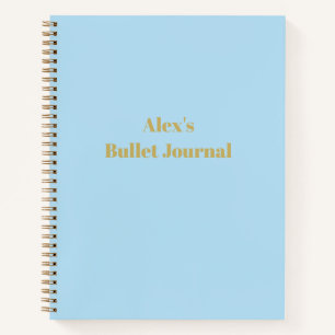 Journal des puces de Carnet personnalisées en bleu