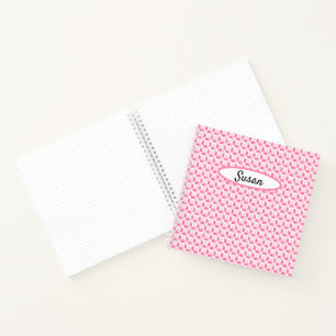Journal des puces de chèques blanc rose