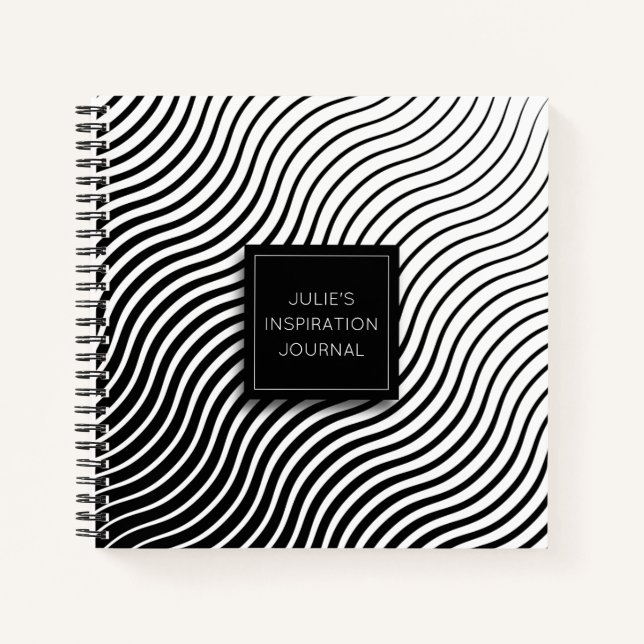 Journal des vagues géométriques personnalisées (Devant)