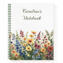 Journal d'été personnalisé des Fleurs sauvages d'a