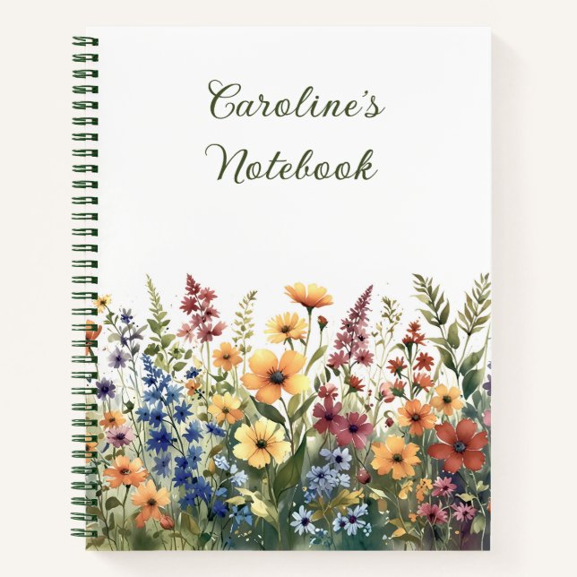Journal d'été personnalisé des Fleurs sauvages d'a (Devant)
