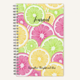 Journal d'été Pop Citron Lumineux et Amusant