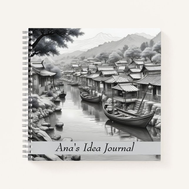 Journal d'idées du village de pêcheurs pittoresque (Devant)