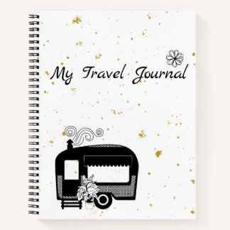 Journal du planificateur du journal de voyage Blac