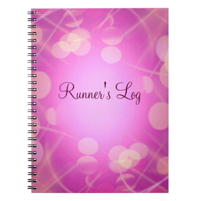 Journal en spirale courant scintillant de rose du (Devant)