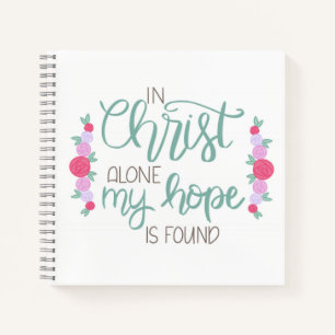 Journal en spirale 'En Christ seul mon espérance e
