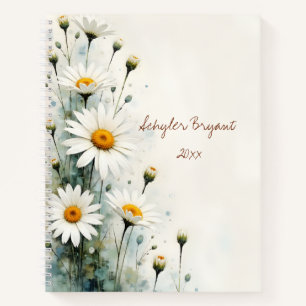 Journal floral à reliure spirale Daisy Botanique É