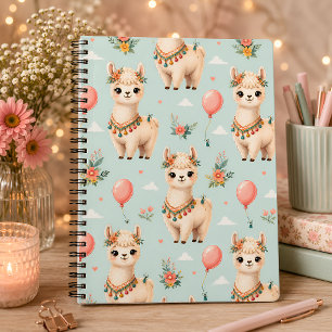 Journal floral de l'alpaga Kawaii