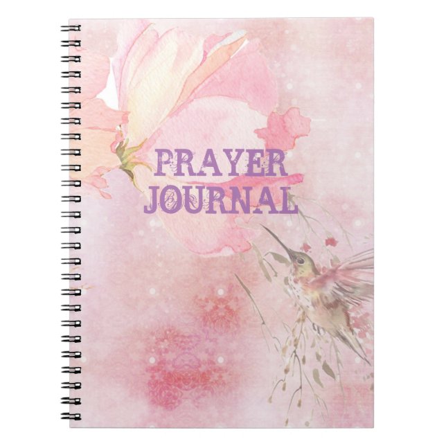 JOURNAL FLORAL HUMMINGBIRD (Devant)