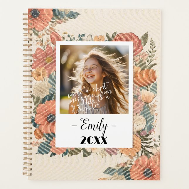 Journal Floral Keepsaké pour 20XX Réflexions (Devant)